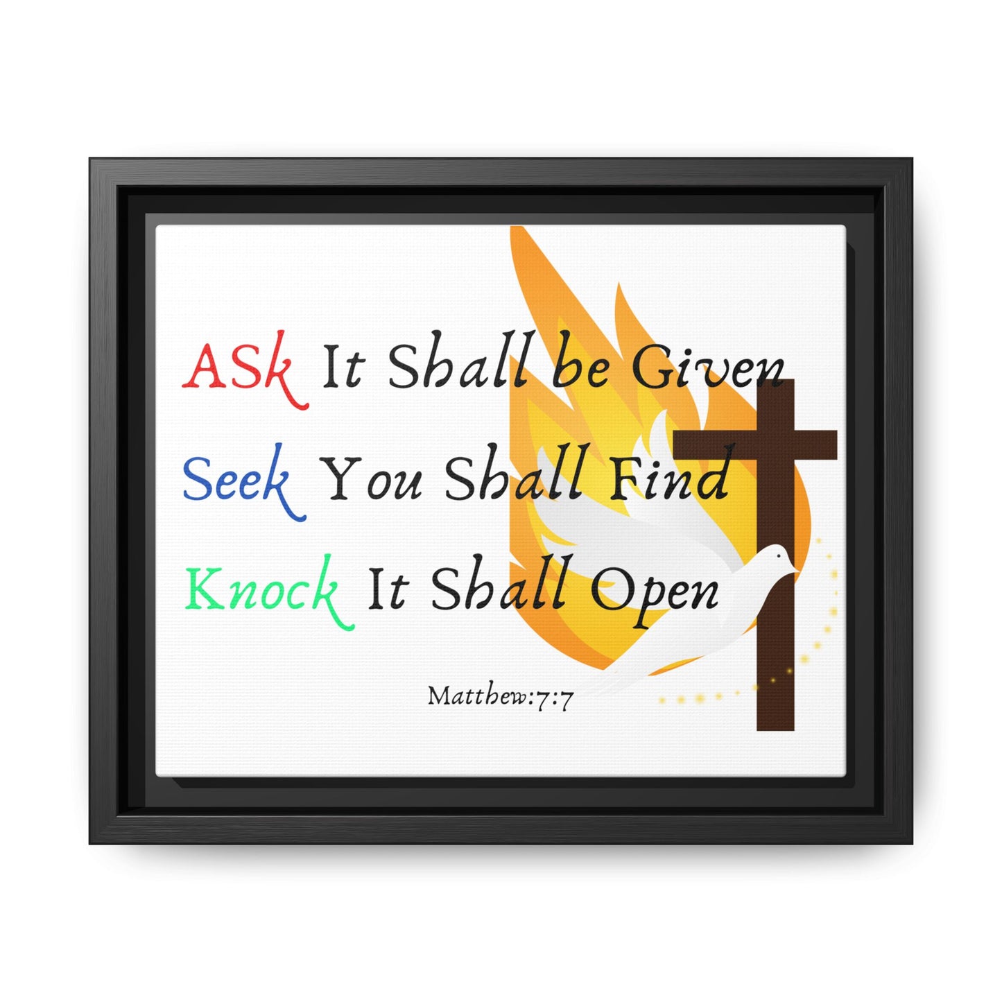 Faith Based Wall Art: Ask, Seek and Knock