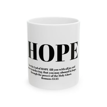 Ceramic Mug, (11oz,) HOPE