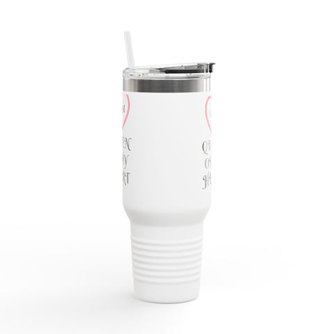 "Mom: Queen of My Heart" White Tumbler- Celebrating Mothers on this special Mother's Day