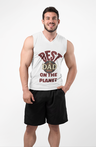 Best Dad On The Planet Tank Top — Father’s Day Graphic Tank
