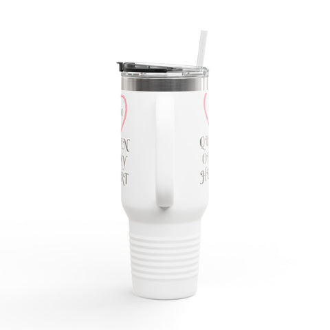 "Mom: Queen of My Heart" White Tumbler- Celebrating Mothers on this special Mother's Day