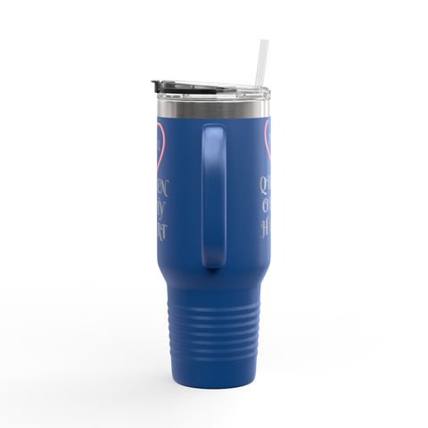 "Mom: Queen of My Heart" White Tumbler- Celebrating Mothers on this special Mother's Day