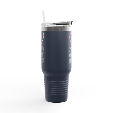 "Mom: Queen of My Heart" White Tumbler- Celebrating Mothers on this special Mother's Day