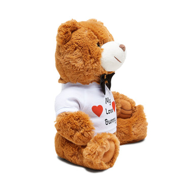 Plush Teddy Bear with 'My Love Bunny' — Cute Valentines Gift
