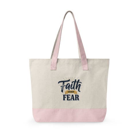 Zippered Canvas Tote